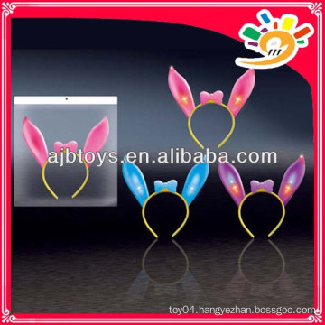 Party favor hairclips, flash rabbit ears hairpin,plastic hairclip,